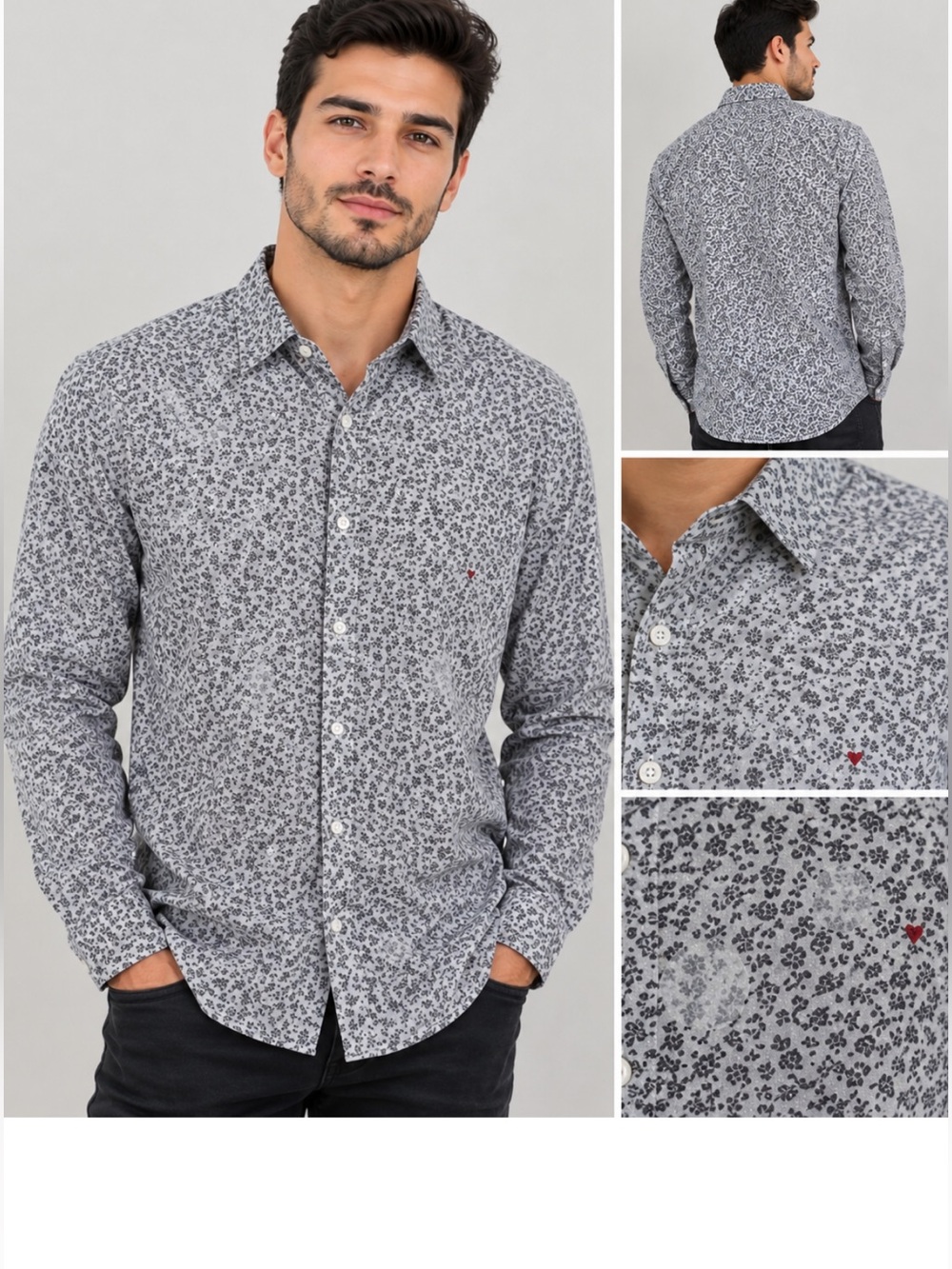 MOSCHINO Men’s Button Down Casual Shirt